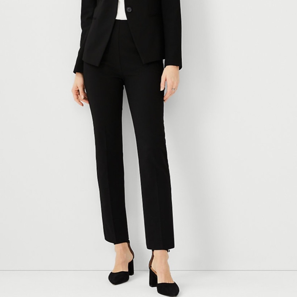 Ann Taylor Side-zip Bi-Stretch Ankle Pant